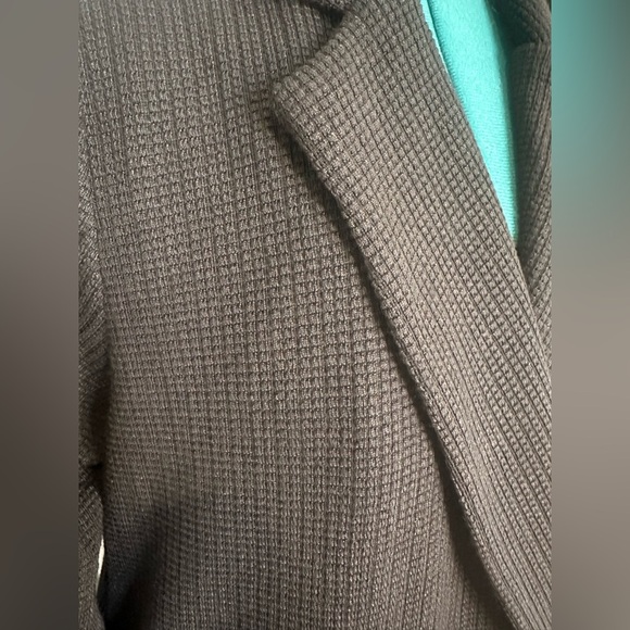 Cozy Co Waffle Knit Long Cardigan Black Knit size small - Picture 3 of 14